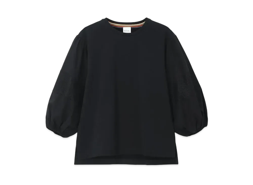 Paul Smith Women's Lace Combination Cut And Sew "Black"