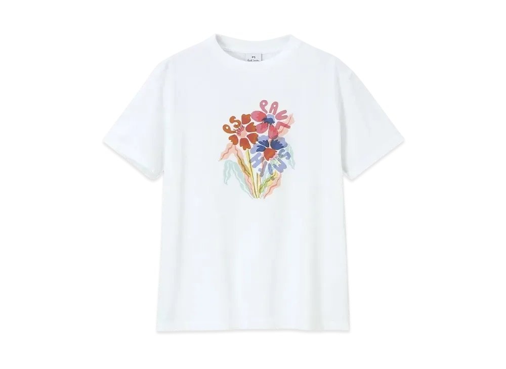 Paul Smith Women's Risso Flowers Short Sleeve T-Shirt "White"