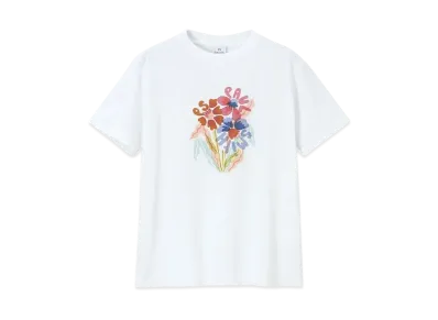 Paul Smith Women's Risso Flowers Short Sleeve T-Shirt "White"