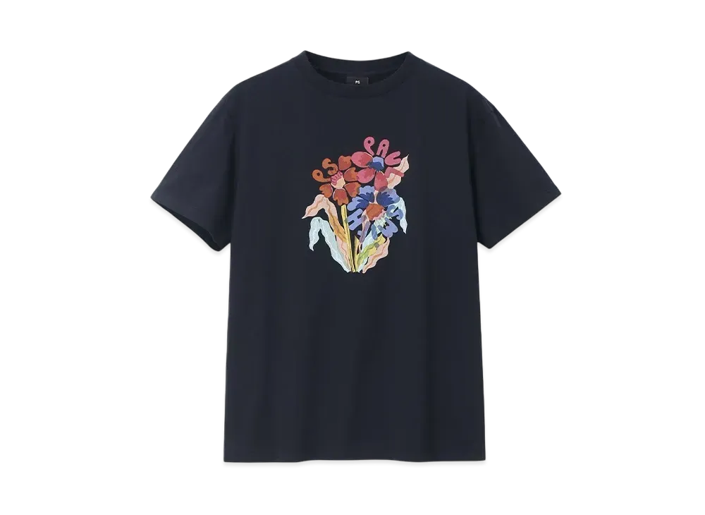 Paul Smith Women's Risso Flowers Short Sleeve T-Shirt "Navy"