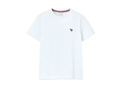 Paul Smith Women's Zebra Patch Short Sleeve T-Shirt "White"