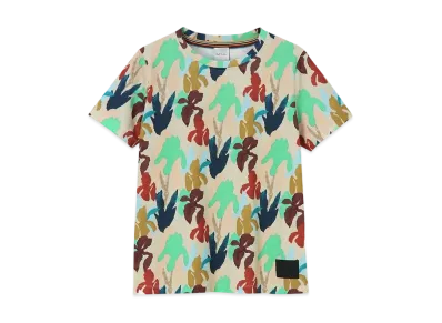 Paul Smith Women's Iris Print Short Sleeve T-Shirt "Green"