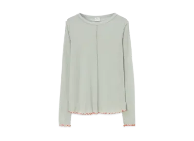 Paul Smith Women's Mellow Stitch Sheer Cut And Sewn "MintGreen"