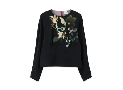 Paul Smith Women's Lens Blur Botanical Blouse "Black"
