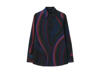 Paul Smith Women's New Swirl Shirt "Navy"