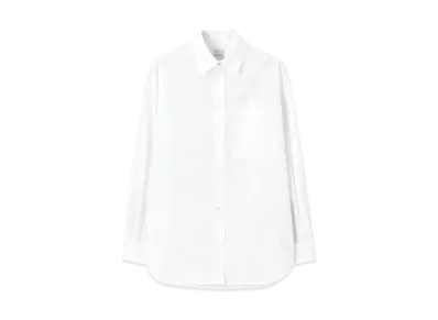 Paul Smith Women's Signature Stripe Point Long Sleeve Shirt "White"