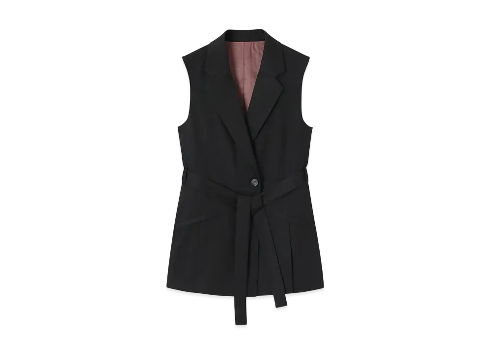 Paul Smith Women's Ramie Mix Gilet "Black"
