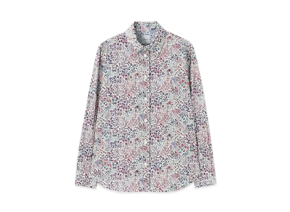 Paul Smith Women's Liberty Print Long Sleeve Shirt "Lilac"