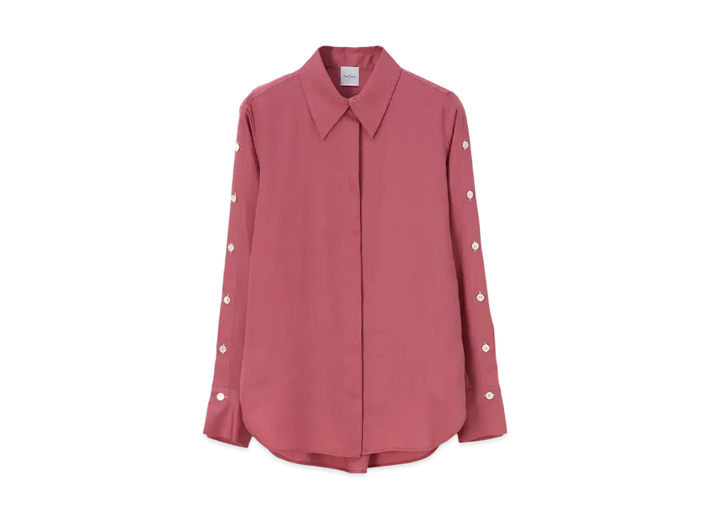 Paul Smith Women's Sleeve Button Shirt "Pink"