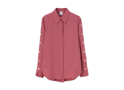 Paul Smith Women's Sleeve Button Shirt "Pink"