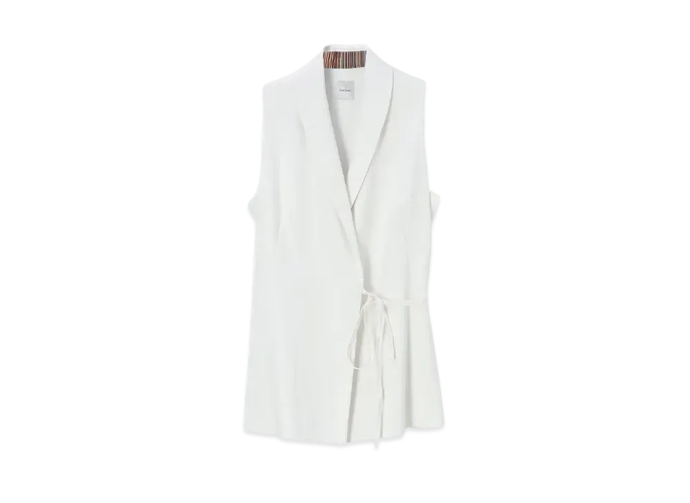 Paul Smith Women's Gilet Blouse "White"