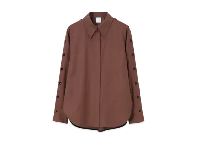 Paul Smith Women's Wool Flannel Button Shirt "Coral"