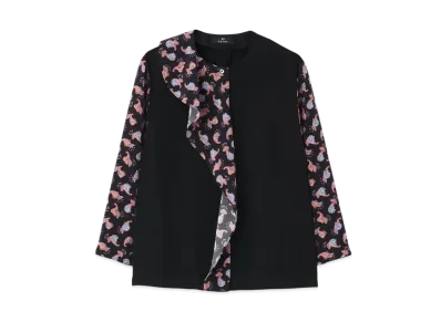 Paul Smith Women's Mini Burle Paisley Blouse "Black"