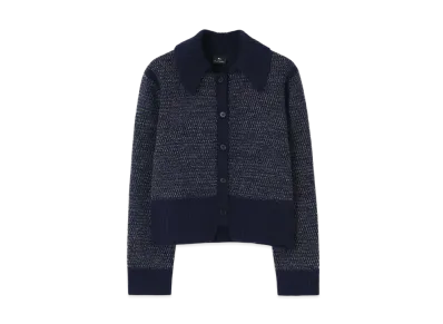 Paul Smith Women's Boucle Knit Blouson "Navy"