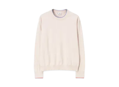 Paul Smith Women's Striped Cuffs Knit "Ecuru"