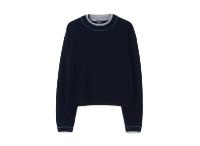 Paul Smith Women's Accent Color Knit "Navy"