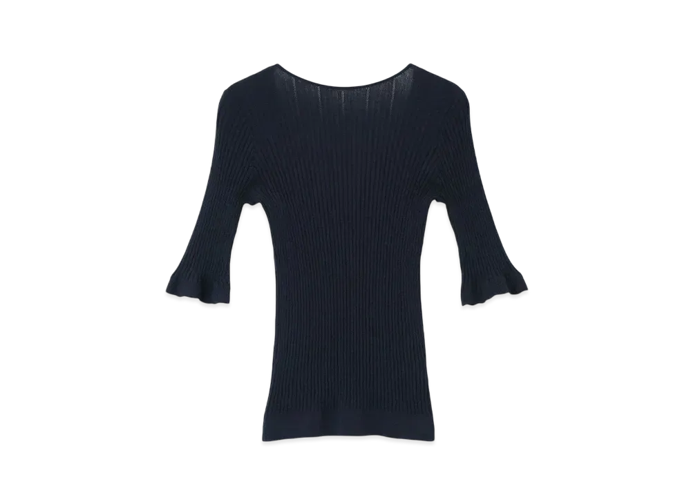 Paul Smith Women's Contrast Color Ruffle Knit "Black"