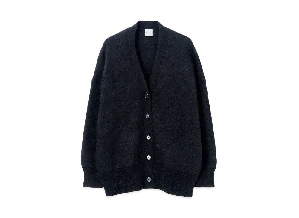 Paul Smith Women's Big Flower Mohair Cardigan "Black"