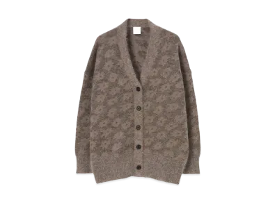 Paul Smith Women's Big Flower Mohair Cardigan "Brown"