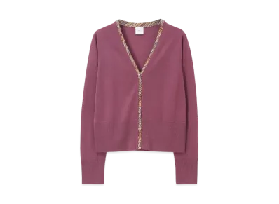 Paul Smith Women's Point Stripe Cardigan "Rose"