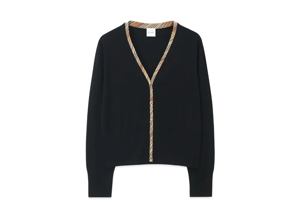 Paul Smith Women's Point Stripe Cardigan "Black"
