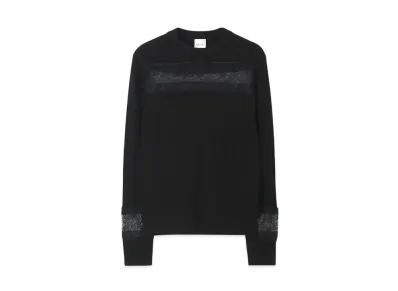 Paul Smith Women's See-Through Lace Knit "Black"