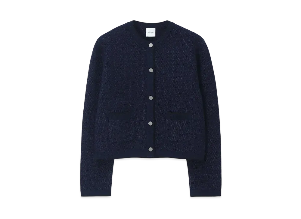 Paul Smith Women's Tweed Knit Cardigan "Black"