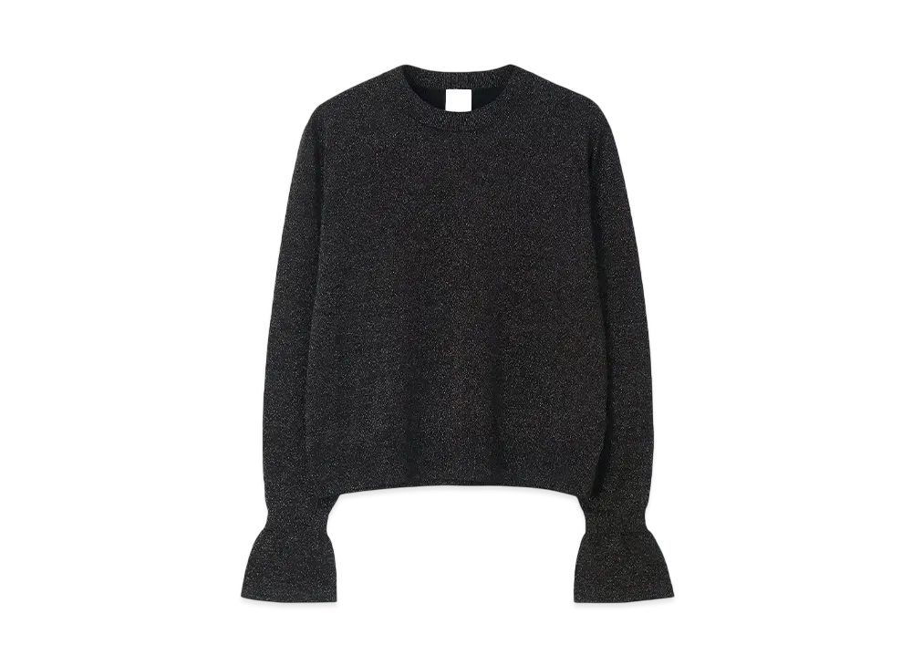Paul Smith Women's Flare Sleeve Lame Knit "Black"