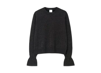 Paul Smith Women's Flare Sleeve Lame Knit "Black"