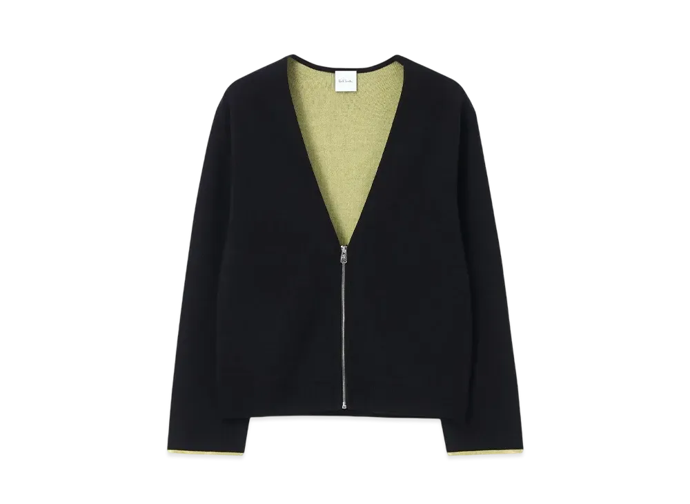 Paul Smith Women's Bicolor Knit Blouson "Navy"