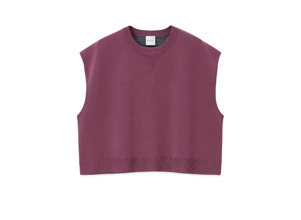 Paul Smith Women's Bicolor Knit Vest "LightPink"