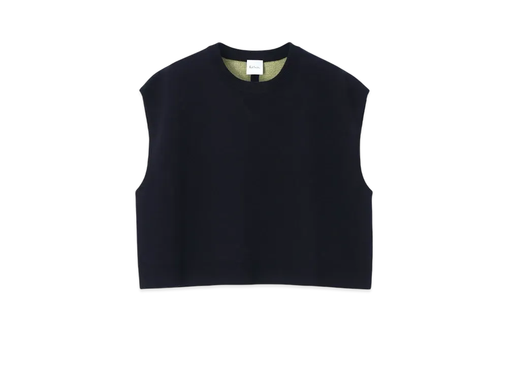 Paul Smith Women's Bicolor Knit Vest "Navy"