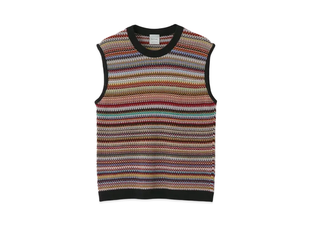 Paul Smith Women's Signature Stripe Knit Vest "Multi"