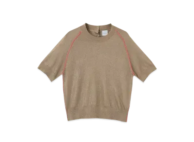 Paul Smith Women's Color Piping Lame Knit "Beige"