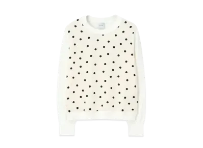 Paul Smith Women's Polka Convenience Store Knit "OffWhite"