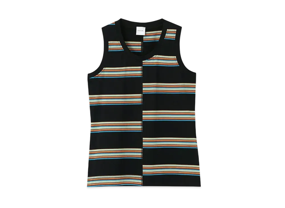 Paul Smith Women's Signature Stripe Sleeveless "Black"