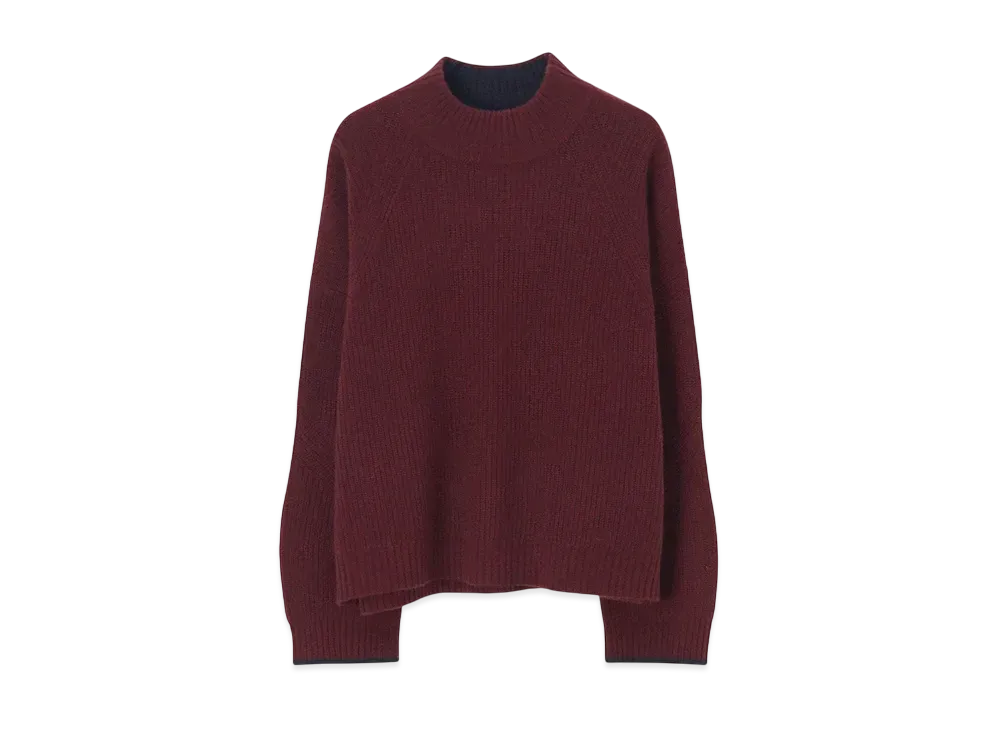 Paul Smith Women's Ribbed Pullover Knit "Burgundy"
