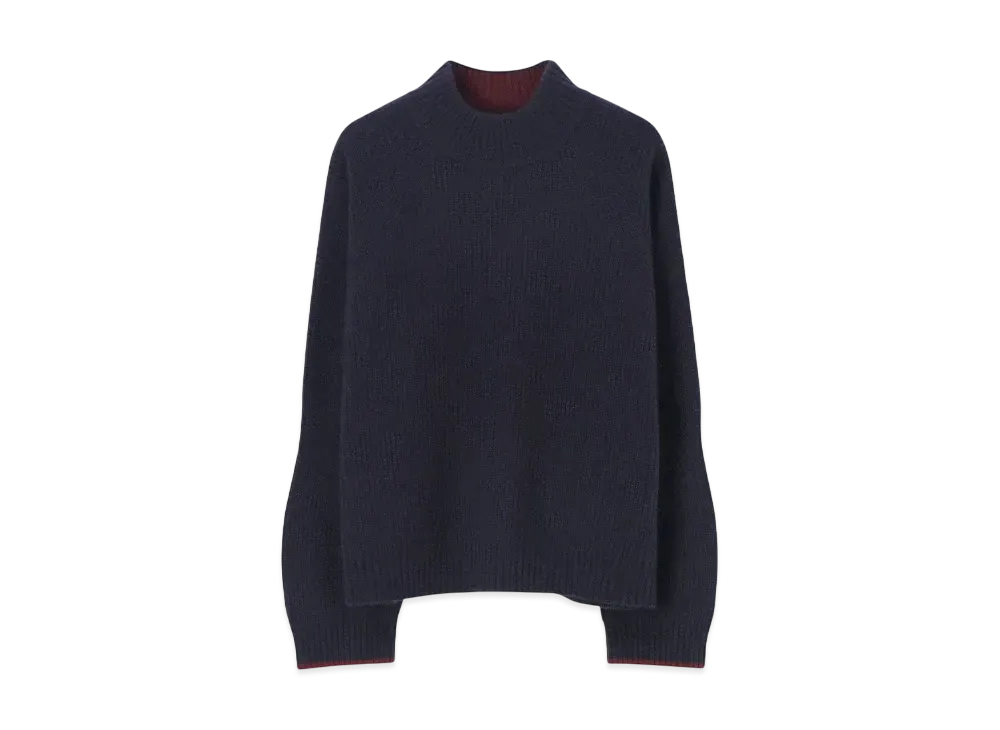 Paul Smith Women's Ribbed Pullover Knit "Navy"