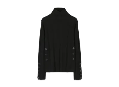 Paul Smith Womens Shadow Stripe High Neck Knit "Black"