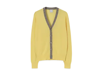 Paul Smith Womens Sheer Knit Cardigan "LightYellow"