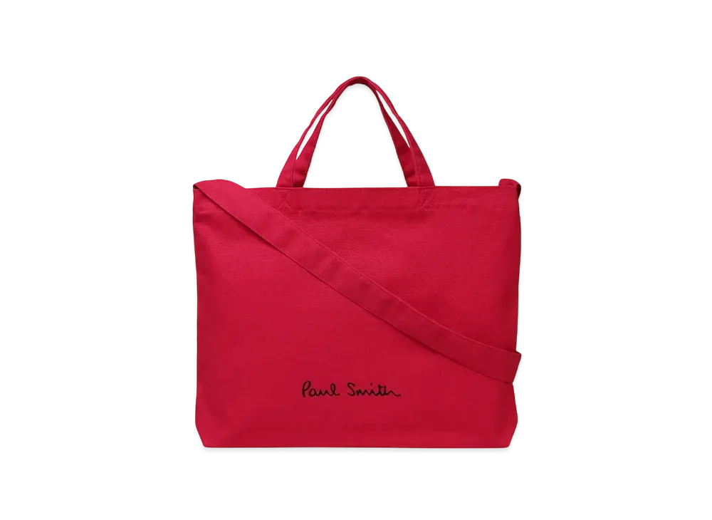 Paul Smith Logo Pop Color Tote Bag "Red"