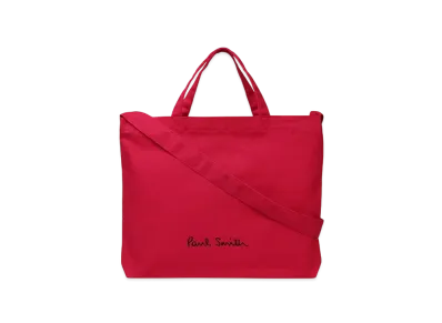 Paul Smith Logo Pop Color Tote Bag "Red"