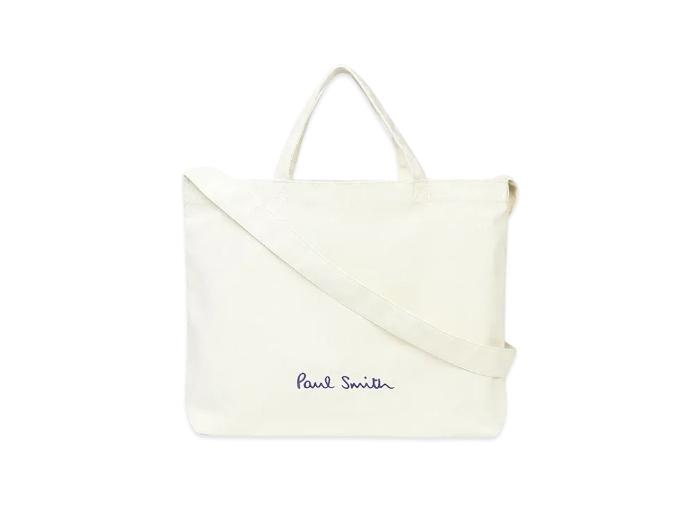 Paul Smith Logo Pop Color Tote Bag "White"