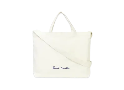 Paul Smith Logo Pop Color Tote Bag "White"