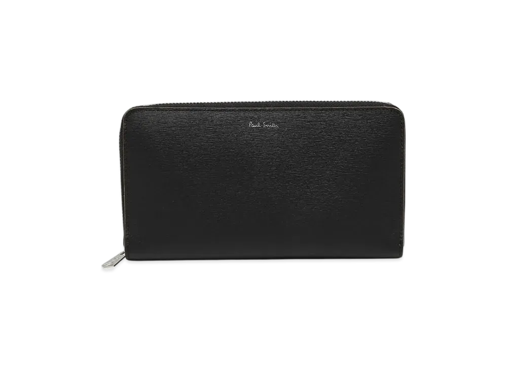 Paul Smith Long Wallet Round Zipper Stripe "Blue"