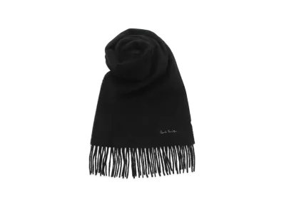 Paul Smith Scarf Logo Fringe Lambswool "Grey"