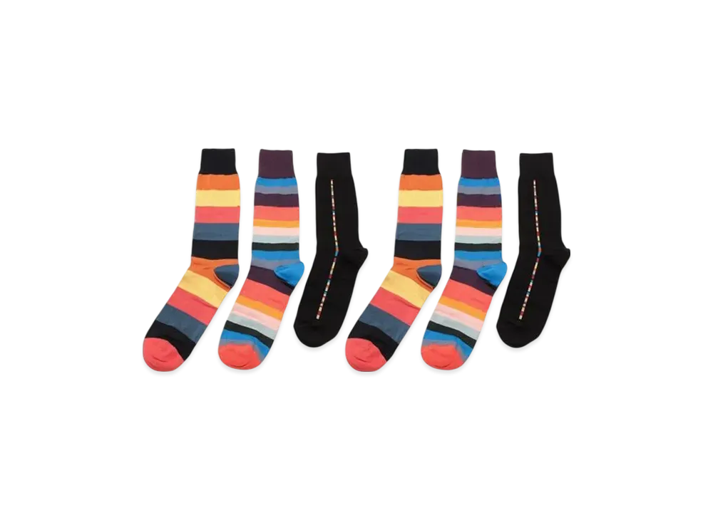 Paul Smith 6 Pair Socks Set "Multi"
