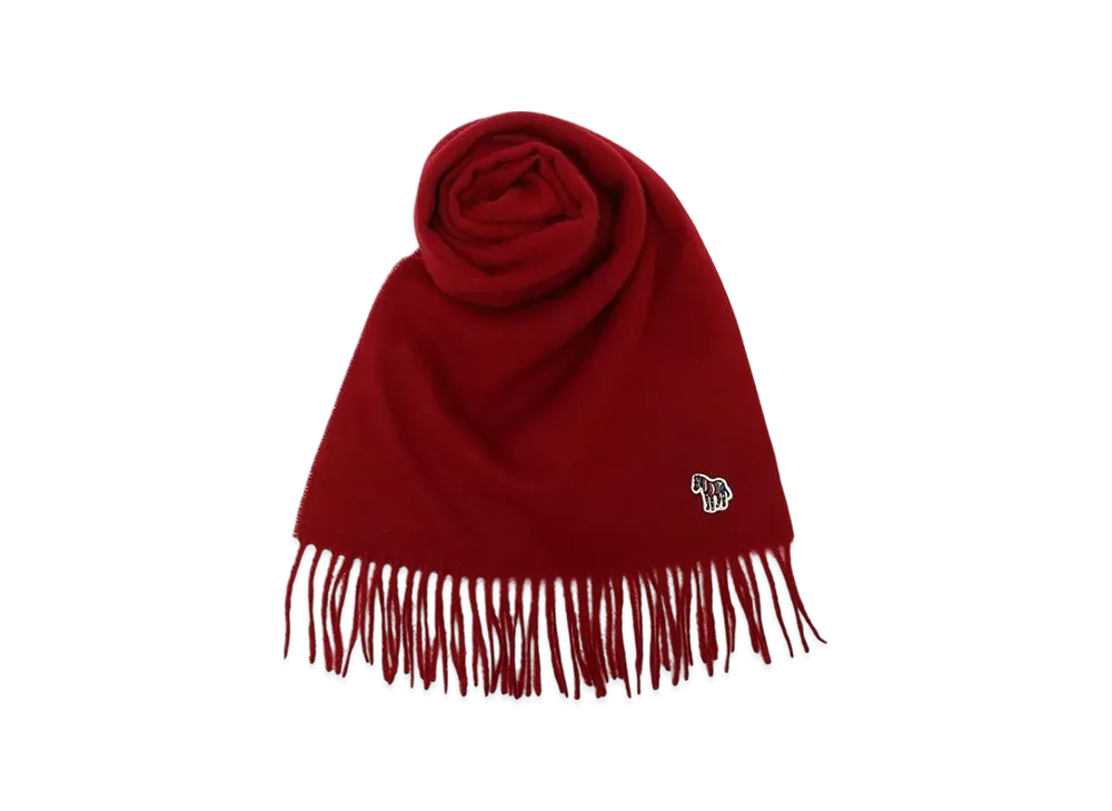 Paul Smith Muffler Ps Line Zebra "Red"