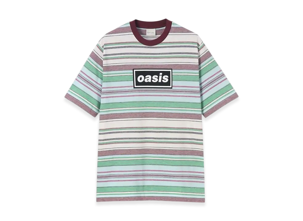 Paul Smith x Oasis Stripe & Logo T-Shirt "Green"