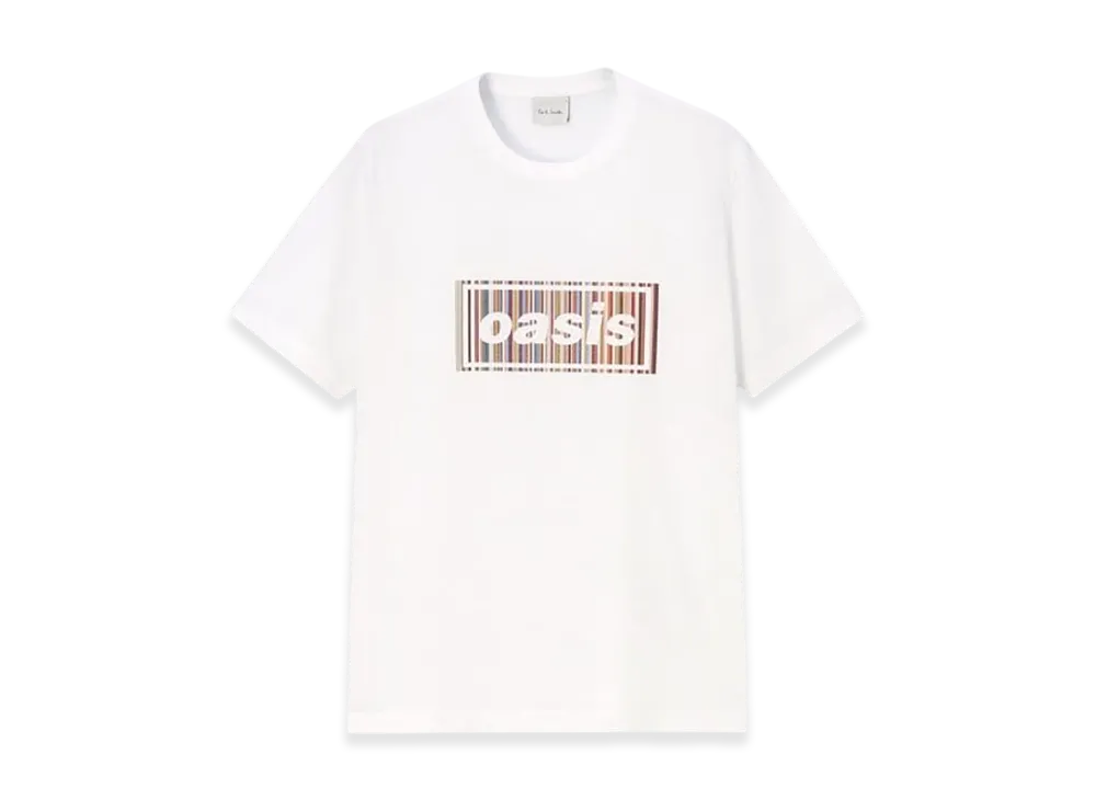Paul Smith x Oasis Women's Signature Stripe Logo T-Shirt "White"